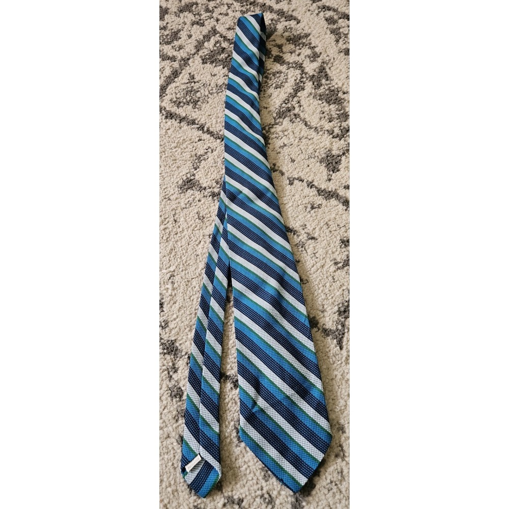 Vintage 1960s Beau Brummell Blue Stripe Tie